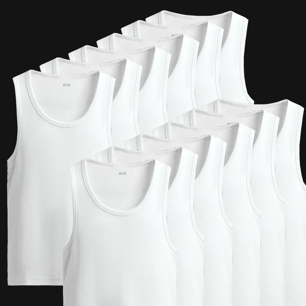 Classic Vest White for men (Pack of 12)
