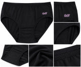 Black underwear for women – flat waistband close-up detail