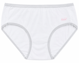 White cotton brief for women, front view, soft waistband
