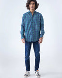 MEN CASUAL CHECK  SHIRT CASUAL SHIRT, COTTON, GARMENTS 19, Male, MEN, SUMMER 2020 - Adam Clothing