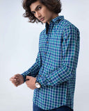 MEN CASUAL CHECK  SHIRT CASUAL SHIRT, COTTON, GARMENTS 19, Male, MEN, SUMMER 2020 - Adam Clothing