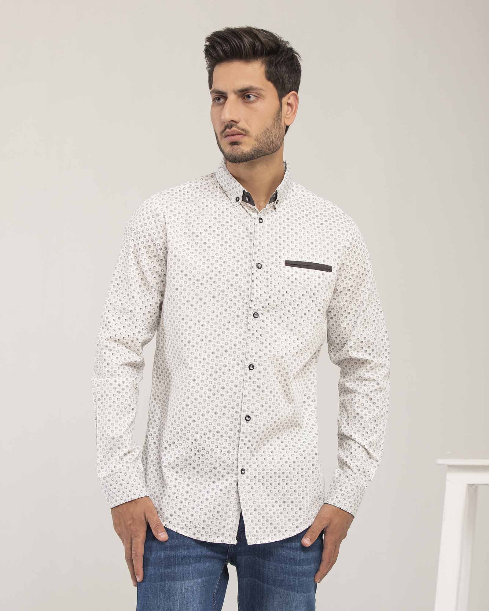 Men's casual cotton shirt – regular fit, breathable fabric, everyday wear – ADAM Clothing Pakistan