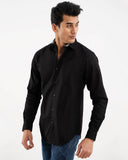 Schambary Black Casual Shirt for Men
