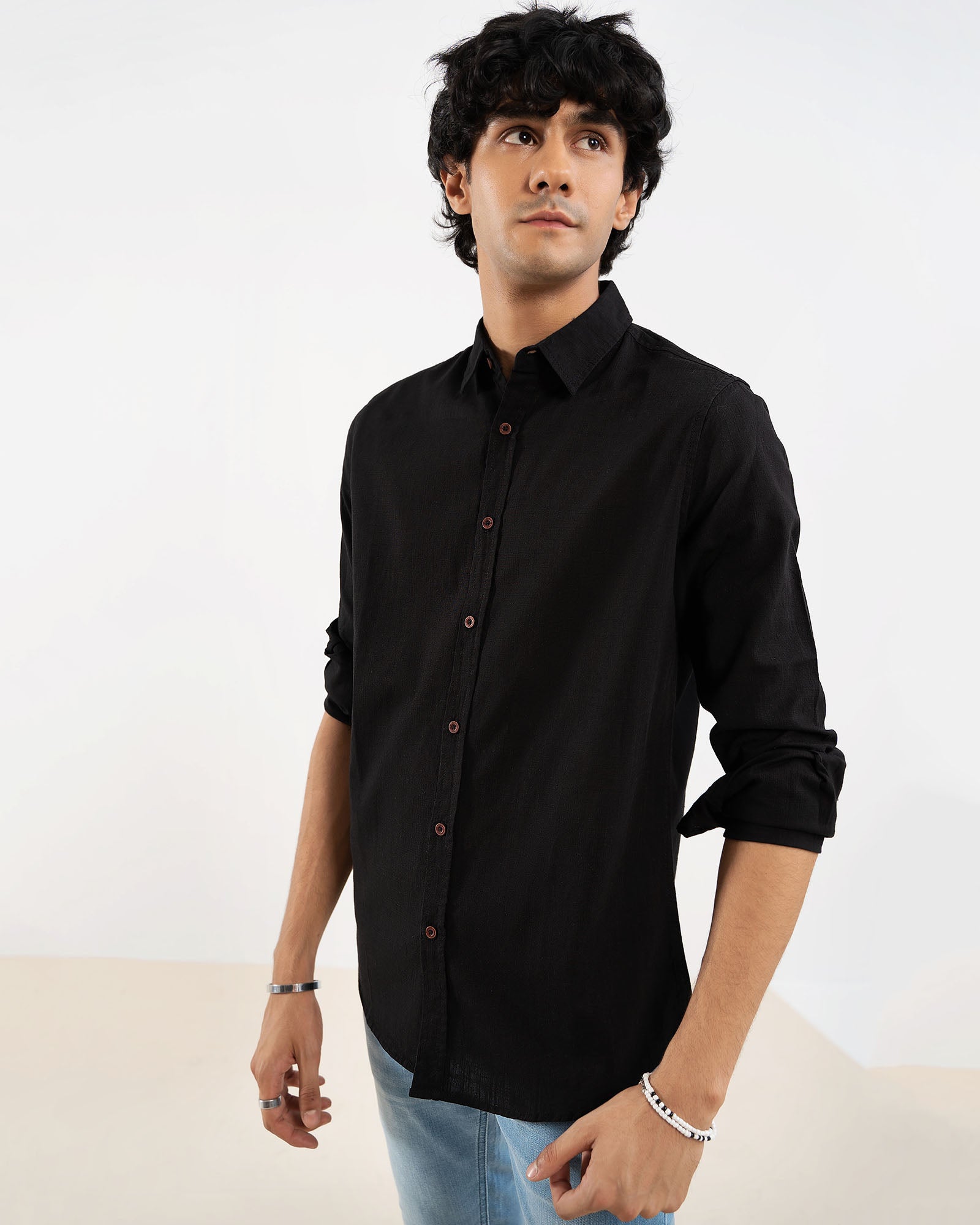 Black Casual Shirt for Men