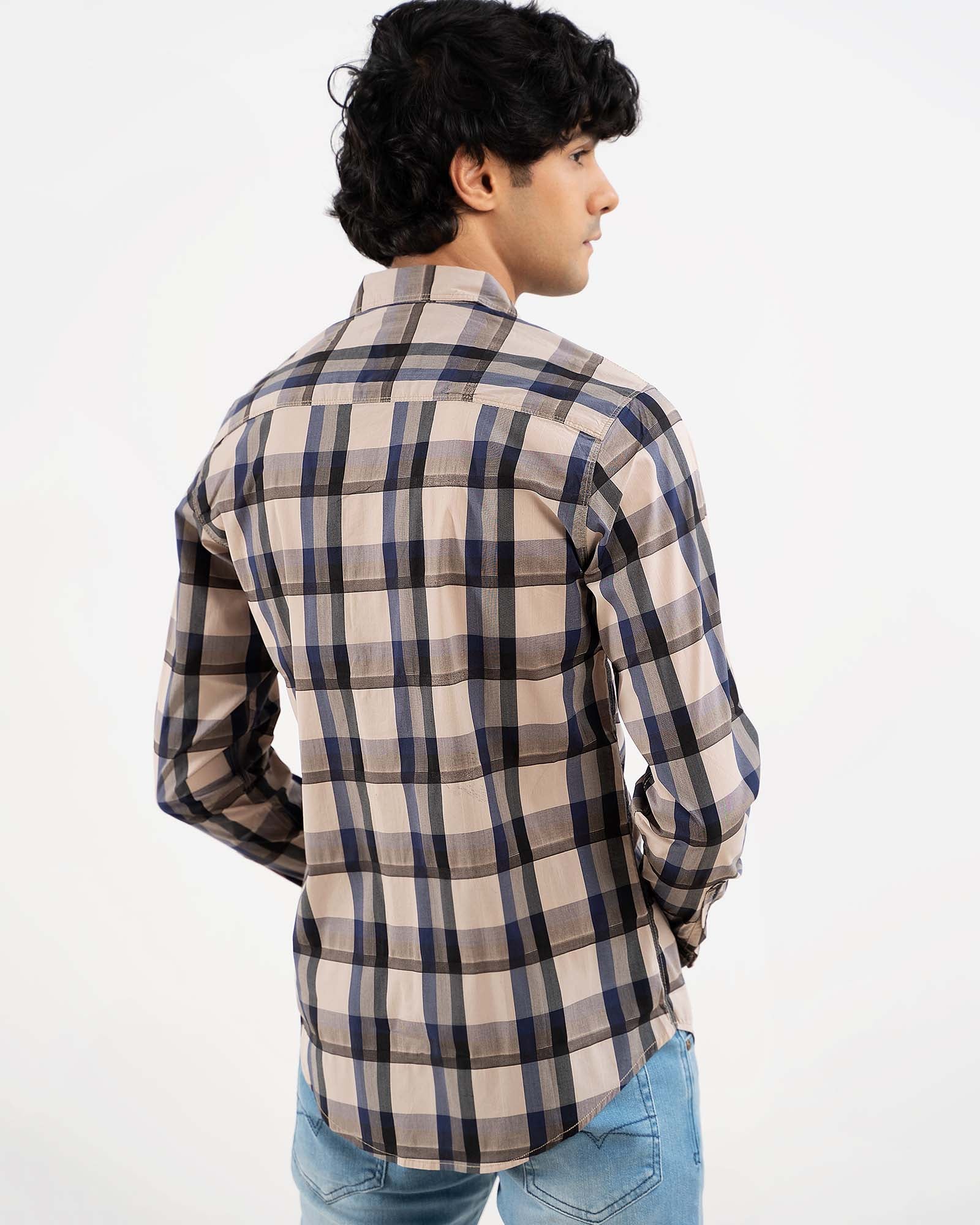 Multi Color Check Shirt for Men