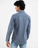 Blue Check Casual Shirt for Men