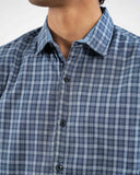 Blue Check Casual Shirt for Men