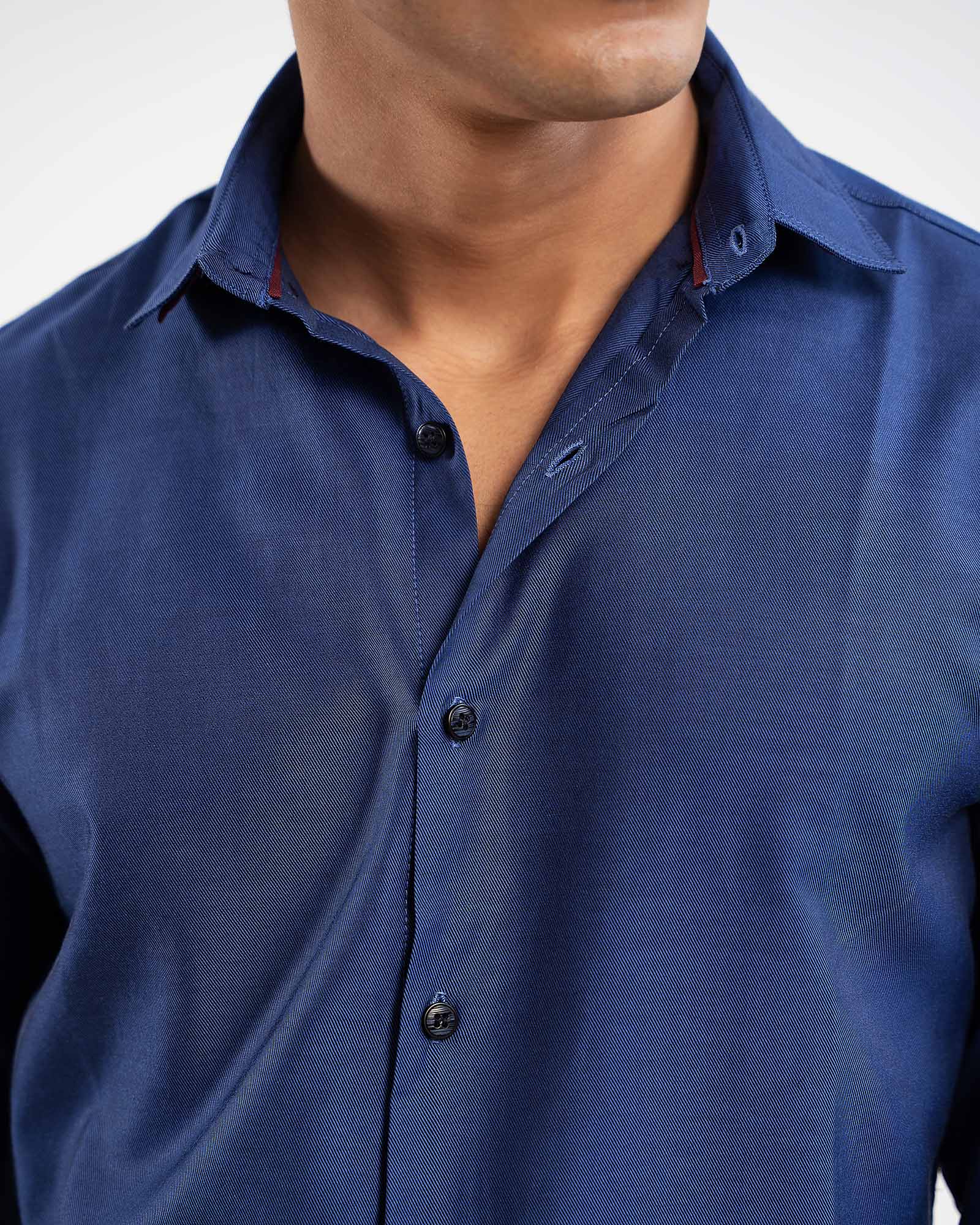 Schambary Royal Blue Casual Shirt for Men