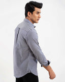 Polka dot Grey Casual Shirt for Men