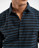 Striper Navy Blue Casual Shirt for Men